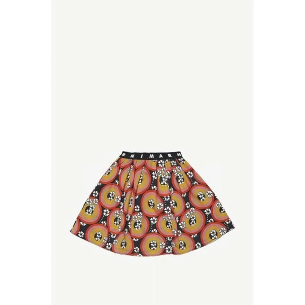 MARNI‎ Circles & Flowers flared short girl's SKIRT Size 4 NEW